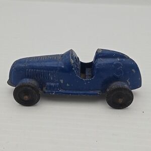 TootsieToy 1947‎ Offenhauser Racer 3.5" #3 Diecast Racecar Blue Vehicle 1947-'69